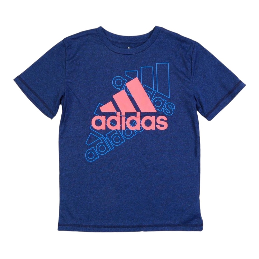 Adidas Boy’s Logo Athletic Short Sleeve Tee EUC